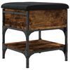 vidaXL Shoe Bench Smoked Oak 42x42x45 cm Engineered Wood