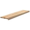vidaXL Stair Treads 2 pcs Untreated 110x25x2 cm Solid Wood Oak