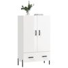 vidaXL Highboard High Gloss White 69.5x31x115 cm Engineered Wood