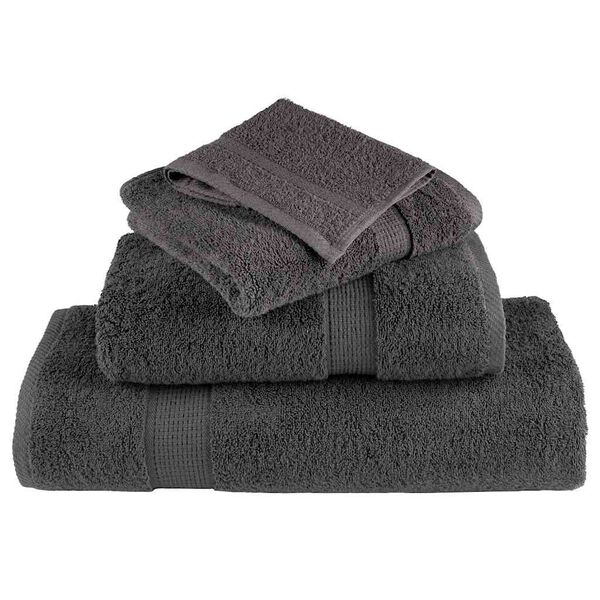 vidaXL Guest Towel SOLUND Anthracite Cotton