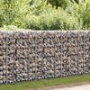vidaXL Gabion Wall with Covers Galvanised Steel 60x30x100 cm