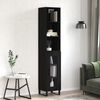 vidaXL Highboard Black 34.5x34x180 cm Engineered Wood