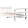 vidaXL Bed Frame without Mattress White 90x190 cm Single Solid Wood Pine