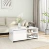 vidaXL Coffee Table High Gloss White 102x50x45 cm Engineered Wood