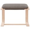 vidaXL Footstool Taupe 51x41x40 cm Fabric