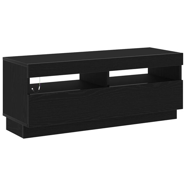 vidaXL TV Cabinet Set 2 pcs Black 200 x 35 x 40 cm Engineered Wood