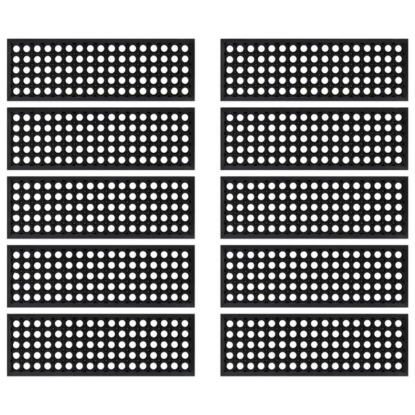 vidaXL Stair Treads 10 pcs 25x75 cm Rubber