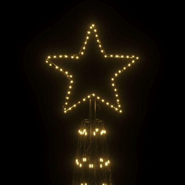 vidaXL Christmas Cone Tree Warm White 1134 LEDs 230x800 cm