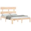 vidaXL Bed Frame without Mattress 140x190 cm Solid Wood Pine