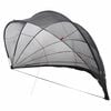vidaXL Pool Dome Folding Manual Black 592 x 590 x 275 cm