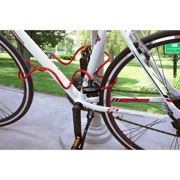 Master Lock Three Piece Cable Lock Set Steel 1.8 m x 8 mm 8127EURTRI