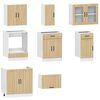 vidaXL 8 Piece Kitchen Cabinet Set Lucca Sonoma Oak Engineered Wood