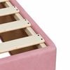 vidaXL Box Spring Bed with Mattress Pink 80x200 cm Velvet