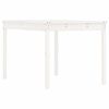 vidaXL Garden Table White 121x82.5x76 cm Solid Wood Pine