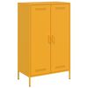 vidaXL Highboard Mustard Yellow 68x39x113 cm Steel