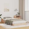 vidaXL Bed Frame Brown 80 x 220 cm Solid Pine Wood