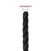 vidaXL Work Rope Black 10 mm 25 m Polypropylene