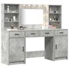 vidaXL Dressing Table Set 3 pcs Concrete Grey Engineered Wood