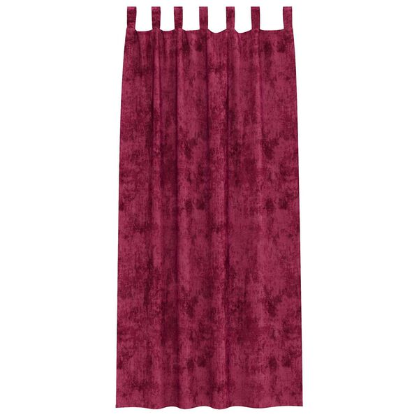 vidaXL Velvet Curtains 2 pcs Wine red 260 x 140 cm Velvet