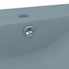 vidaXL Luxury Basin with Faucet Hole Matt Light Blue 60x46 cm Ceramic