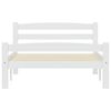 vidaXL Bed Frame without Mattress White Solid Wood Pine 90x200 cm