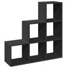 vidaXL Room Divider Bookcase&nbsp;3-Tier&nbsp;Black 99x29x99 cm Engineered Wood