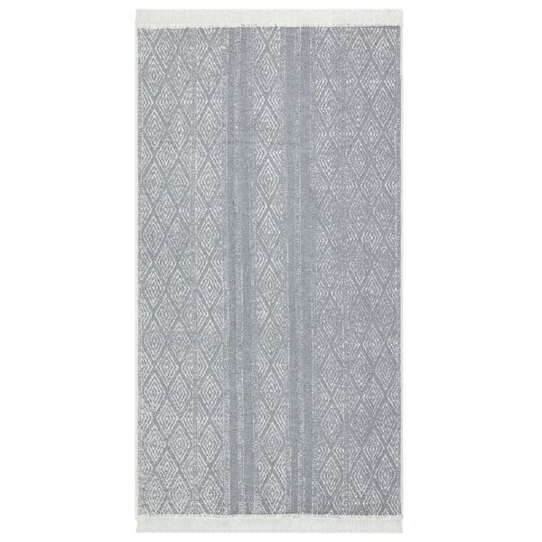 vidaXL Rug Light Grey 120x180 cm Cotton