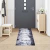 vidaXL Kitchen Rug Grey 300 x 60 cm Velvet