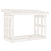 vidaXL Firewood Rack White 108x64.5x77 cm Solid Wood Pine