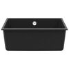 vidaXL Sink Black 530 x 460 mm 80% Quartz and 20% Resin