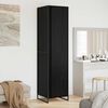 vidaXL Warderobe 2 pcs Black Oak 50 x 50 x 200 cm Engineered Wood
