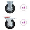 vidaXL 16 pcs Casters 125 mm