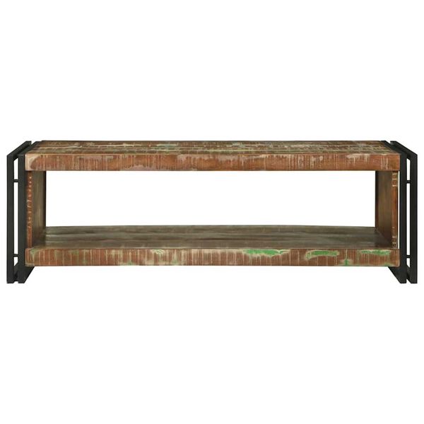 vidaXL Coffee Table Multicolour 120 x 50 x 38 cm Solid Reclaim Wood