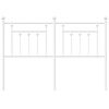 vidaXL Metal Headboard White 135 cm