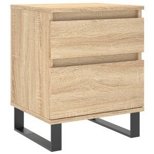 vidaXL Bedside Cabinet Sonoma Oak 40x35x50 cm Engineered Wood