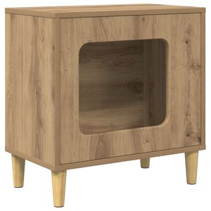 vidaXL Cat House Artisan Oak 51 x 30 x 52 cm Engineered Wood