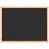 vidaXL Chalkboard with Solid Pine Wood Frame Black 40x30 cm