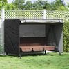 vidaXL Outdoor Swing Cover Black 220 x 150 x 150 cm 600D Oxford Fbric