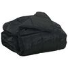 vidaXL Summer Duvet Black 155 x 220 cm Satin and Microfiber