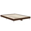 vidaXL Bed Frame without Mattress Brown Oak 140x190 cm Engineered Wood