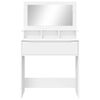 vidaXL Bedroom Dressing Tables with Drawer White 80 x 39.6 x 135 cm