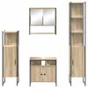 vidaXL Bathroom Furniture Set 4 pcs Sonoma Oak Engineered Wood