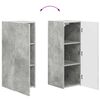 vidaXL TV Cabinet Set Wall-mounted 2 pcs Concrete Grey Engineered Wood