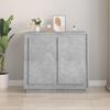 vidaXL Sideboard Concrete Grey 80x34x75 cm Engineered Wood