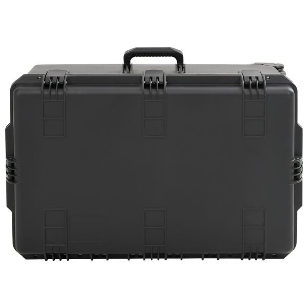 vidaXL Portable Flight Case Black 79.5x52x39 cm PP