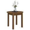 vidaXL Coffee Table Honey Brown Ø 45x40 cm Solid Wood Pine