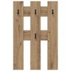 vidaXL Wall-Mounted Coat Rack Wall-mounted Artisan Oak 65 x 3 x 100 cm