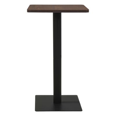 vidaXL Bistro Table Dark Ash 60x60x107 cm