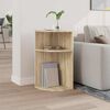 vidaXL End Table Sonoma Oak 29.6 x 29.6 x 60 cm Engineered Wood
