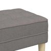 vidaXL Bench Taupe 113 x 57 x 39 cm Fabric